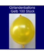 Kettenballons-Girlandenballons-Gelb-Metallic, 100 Stück