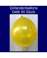 Kettenballons-Girlandenballons-Gelb-Metallic, 50 Stück