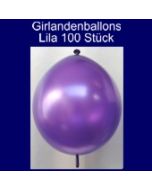 Kettenballons-Girlandenballons-Lila-Metallic, 100 Stück