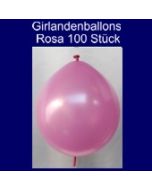 Kettenballons-Girlandenballons-Rosa-Metallic, 100 Stück