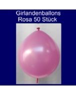 Kettenballons-Girlandenballons-Rosa-Metallic, 50 Stück