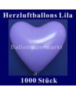 Herzluftballons Lila 1000 Stück