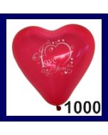 Herzballon I Love You 1.000 Stück