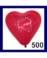 Herzballon I Love You 500 Stück