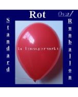 Luftballons Standard R-O 27 cm Rot 10 Stück