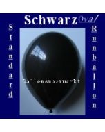 Luftballons Standard R-O 27 cm Schwarz 100 Stück