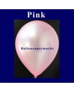 Luftballons Metallic 25 cm Pink R-O 10 Stück