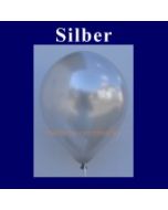 Luftballons Metallic 25 cm Silber R-O 10 Stück