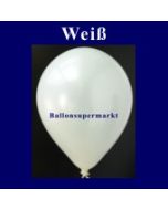 Luftballons Metallic 25 cm Weiß R-O 10 Stück