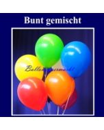 Luftballons, 40x36 cm, Bunt gemischte Rundballons