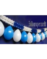 Girlande mit Luftballons Blau-Weiss 05