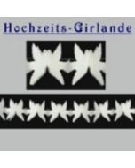 Hochzeitsdeko-Girlande Tauben 6 m / 10 Stück