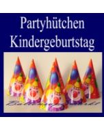 Partyhüte Kindergeburtstag, 6 Geburtstags-Partyhütchen