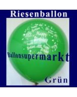 Riesenballon-Geburtstag-Happy-Birthday-Grün-(Helium)