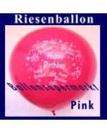 Riesenballon-Geburtstag-Happy-Birthday-Pink-(Helium)