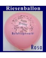 Riesenballon-Geburtstag-Happy-Birthday-Rosa-(Helium)