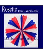 Rosette, Blau-Weiss-Rot, Dekorosette