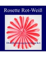 Rosette, Rot-Weiss, Dekorosette