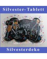 Tischdekoration-Silvester, Tablett Happy New Year