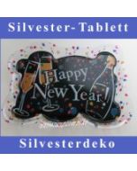 Tischdekoration-Silvester, Tablett Happy New Year