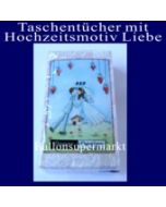 Taschentücher mit Hochzeitsmotiv Liebe