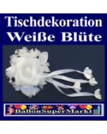 Tischdeko-Hochzeit, Weiße Blüte