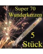 Wunderkerzen, Superlang, 70 cm, 1 Packung, 5 Stück