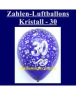 Zahlen-Luftballons-Kristall, 30