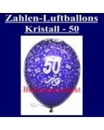 Zahlen-Luftballons-Kristall, 50
