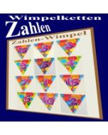 Zahlen-Wimpelketten