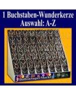 Buchstaben-Wunderkerze, Auswahl A-Z