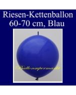 Riesen-Girlanden-Luftballon, 60-70 cm, Blau, 1 Stück