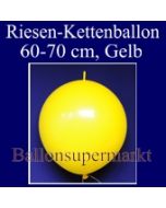 Riesen-Girlanden-Luftballon, 60-70 cm, Gelb, 1 Stück