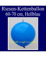 Riesen-Girlanden-Luftballon, 60-70 cm, Hellblau, 1 Stück