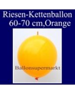 Riesen-Girlanden-Luftballon, 60-70 cm, Orange, 1 Stück