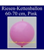 Riesen-Girlanden-Luftballon, 60-70 cm, Pink, 1 Stück