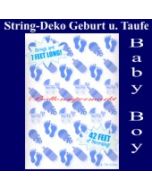 String Dekoration zu Geburt und Taufe, Baby Boy