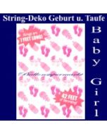 String Dekoration zu Geburt und Taufe, Baby Girl