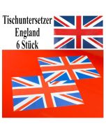 Untersetzer England, Partydekoration Union Jack Tischdekoration