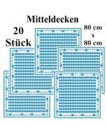 Bayrische Wochen Tischdeko Mitteldecken, stoffähnlich, Airlaid, 80 cm x 80 cm, 20 Stück