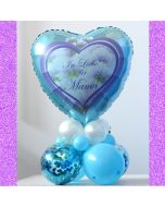 In liebe für Mama. Tischdekoration aus Luftballons zum Muttertag