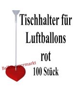 Tischhalter für Luftballons, 100 Stück, rot