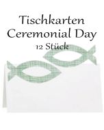 Tischkarten zu Kommunion und Konfirmation, Ceremonial Day