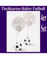 Tischkarten-Halter Fußball, 4 Stück Set