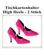 Tischkartenhalter, Namenskartenhalter, High Heels, Fuchsia