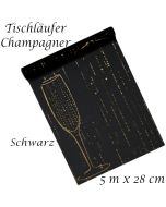 Tischläufer Champagner, schwarz