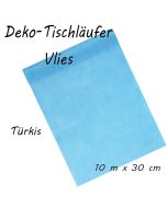 Tischläufer, Tischdecke, Vlies, türkis