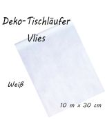 Tischläufer, Tischdecke, Vlies, weiß