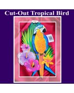 Cut Out Tropical Bird, Hawaii-Partydekoration