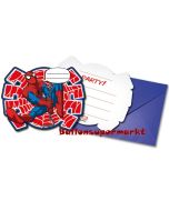 Ultimate Spider-Man Einladungskarten zum Kindergeburtstag
